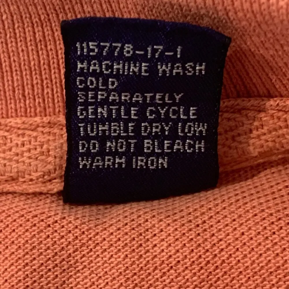 GAP Men’s Polo Shirt – Size L – Rust/Coral – 100% Cotton – Casual Short Sleeve - Picture 8 of 10